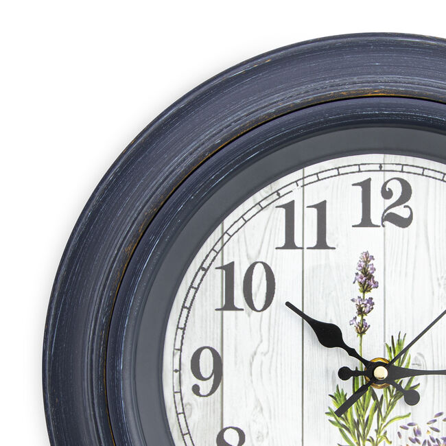 Lavender Clock 12" 